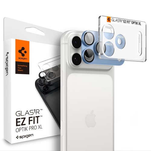 Osłona aparatu Spigen Optik Pro XL Glas.tr Ez Fit Camera Protector do Apple iPhone 18 Pro Light Blue