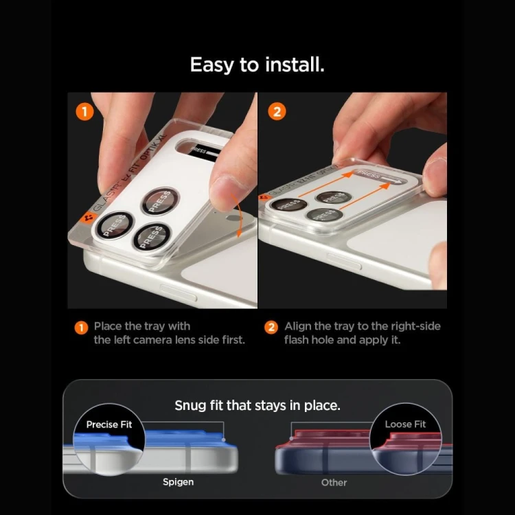 Osłona aparatu Spigen Optik Pro XL Glas.tr Ez Fit Camera Protector do Apple iPhone 18 Pro Max Light 