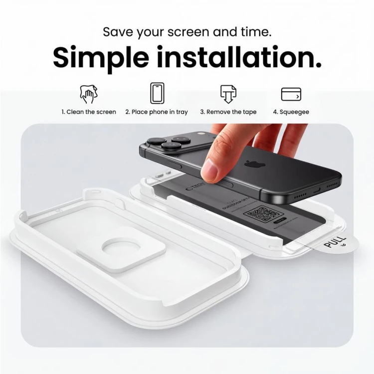 Szkło prywatyzujące Tech-Protect OneTouch Set Spy+ do Apple iPhone 18 Pro Max Privacy [2 PACK]