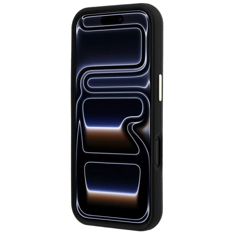 Etui Guess Grained & Big Resin Logo do Apple iPhone 18 Pro Max / 17 Pro Max czarny