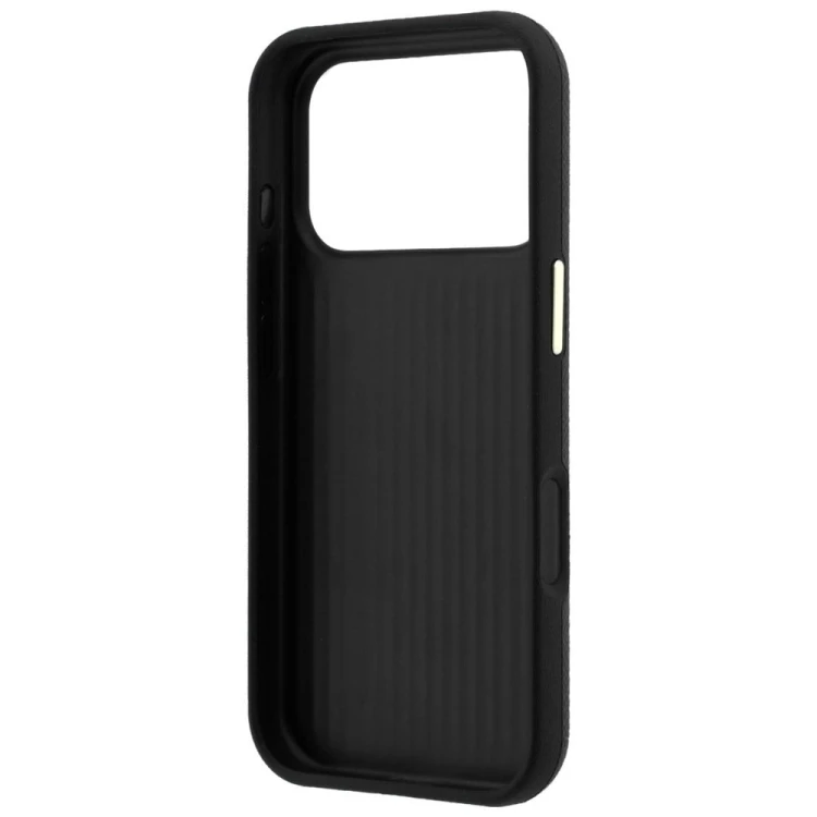 Etui Guess Grained & Big Resin Logo do Apple iPhone 18 Pro Max / 17 Pro Max czarny