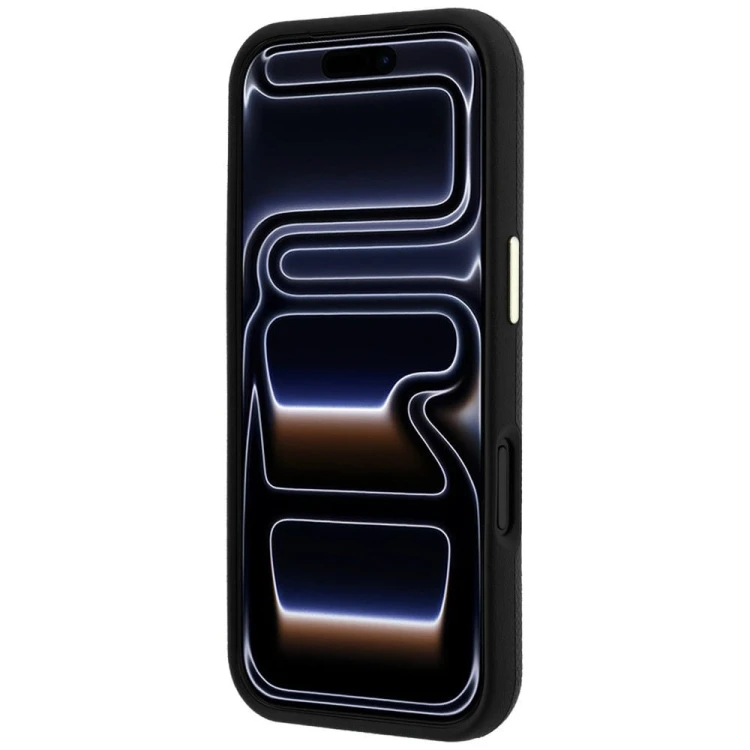 Etui Guess Grained & Big Resin Logo do Apple iPhone 18 Pro / 17 Pro czarny