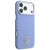 Etui Guess Grained Round Strass Logo MagSafe do Apple iPhone 18 Pro / 17 Pro niebieski