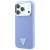 Etui Guess Grained Triangle Logo MagSafe do Apple iPhone 18 Pro / 17 Pro niebieski