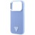 Etui Guess Grained Triangle Logo MagSafe do Apple iPhone 18 Pro / 17 Pro niebieski