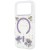 Etui Guess Resin Flowers Glitter MagSafe do Apple iPhone 18 Pro / 17 Pro fioletowy
