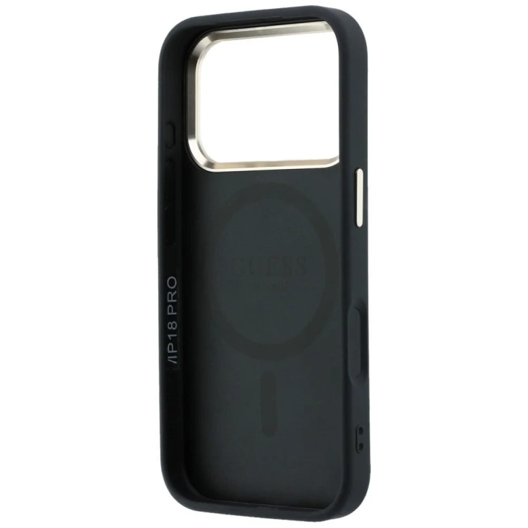 Etui Guess Saffiano Small 4G & Classic Logo MagSafe do Apple iPhone 18 Pro / 17 Pro czarny