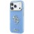 Etui Guess IML 4G Script Metal do Apple iPhone 18 Pro Max / 17 Pro Max jasno niebieski
