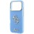 Etui Guess IML 4G Script Metal do Apple iPhone 18 Pro Max / 17 Pro Max jasno niebieski