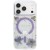 Etui Guess Resin Flowers Glitter MagSafe do Apple iPhone 18 Pro Max / 17 Pro Max fioletowy