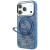Etui Guess Ring Stand 360 4G Classic Logo MagSafe do Apple iPhone 18 Pro Max / 17 Pro Max niebieski