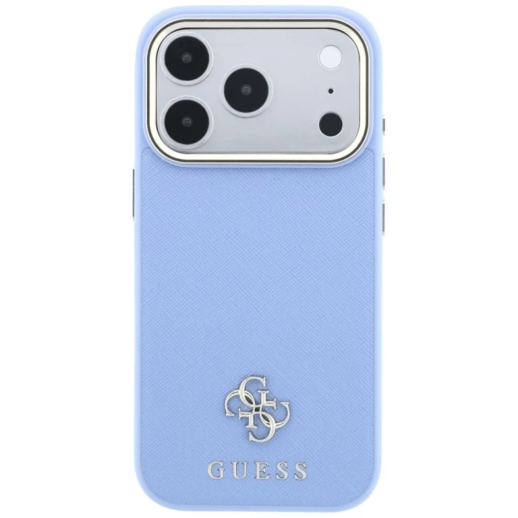 Etui Guess Saffiano Small 4G & Classic Logo MagSafe do Apple iPhone 18 Pro Max / 17 Pro Max jasno ni
