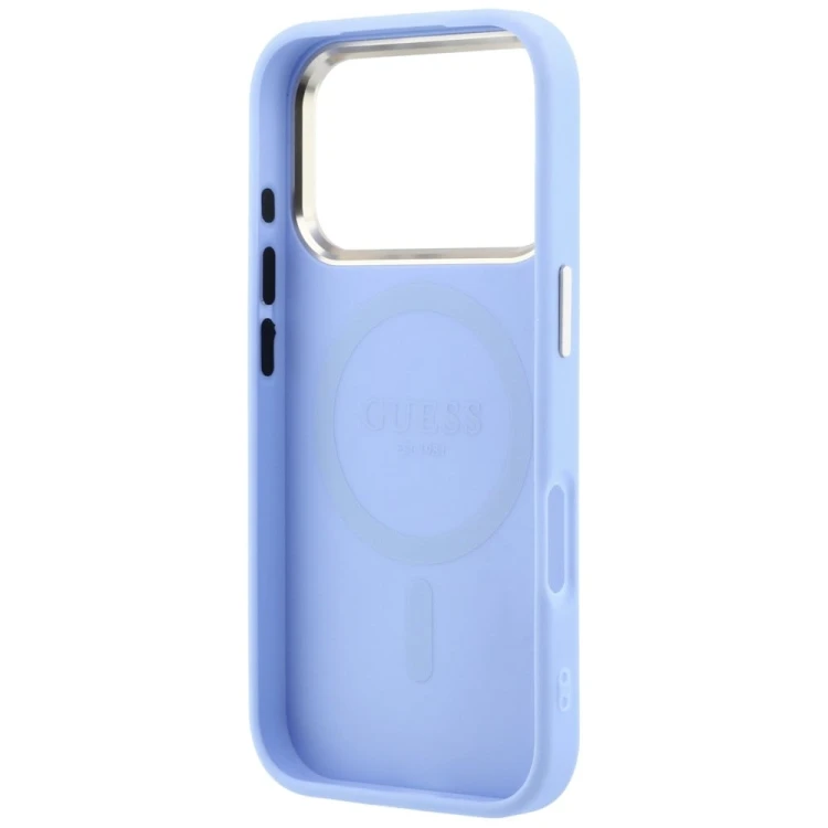 Etui Guess Saffiano Small 4G & Classic Logo MagSafe do Apple iPhone 18 Pro Max / 17 Pro Max jasno ni