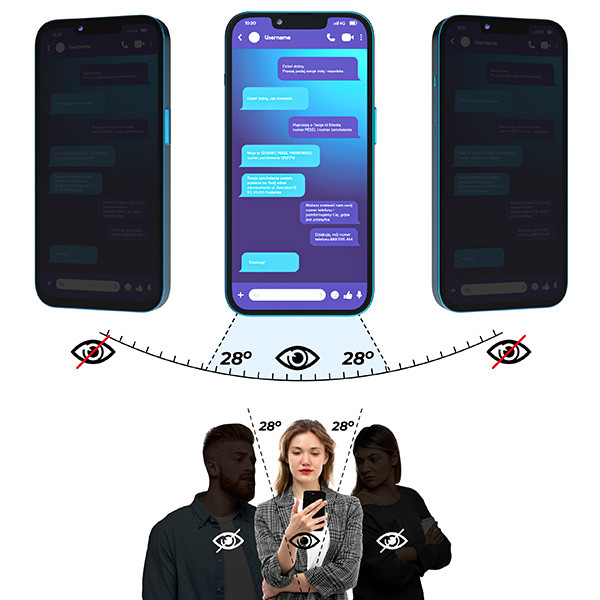 Matowe szkło prywatyzujące GrizzGlass SecretGlass do Apple iPhone 18 Pro Max