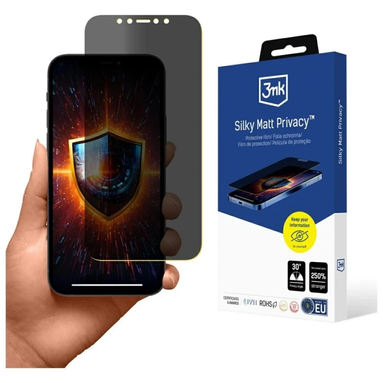 Folia prywatyzująca 3MK Silky Matt Privacy do Apple iPhone 12 / 12 Pro