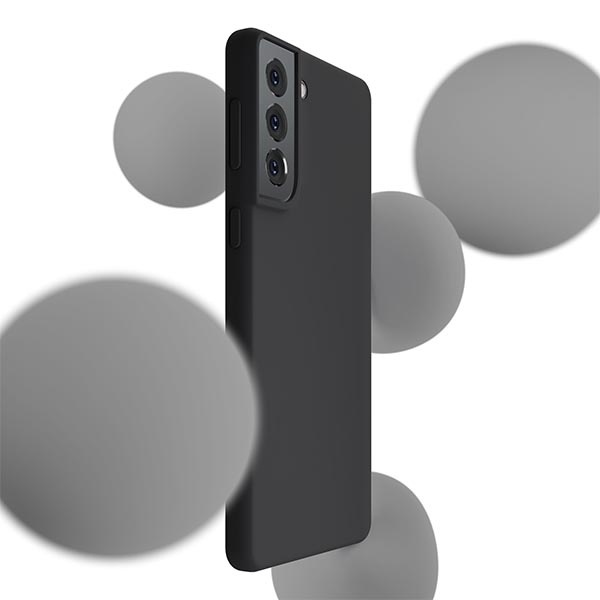 Etui 3MK Silicone Case Samsung Galaxy S22 czarny/black