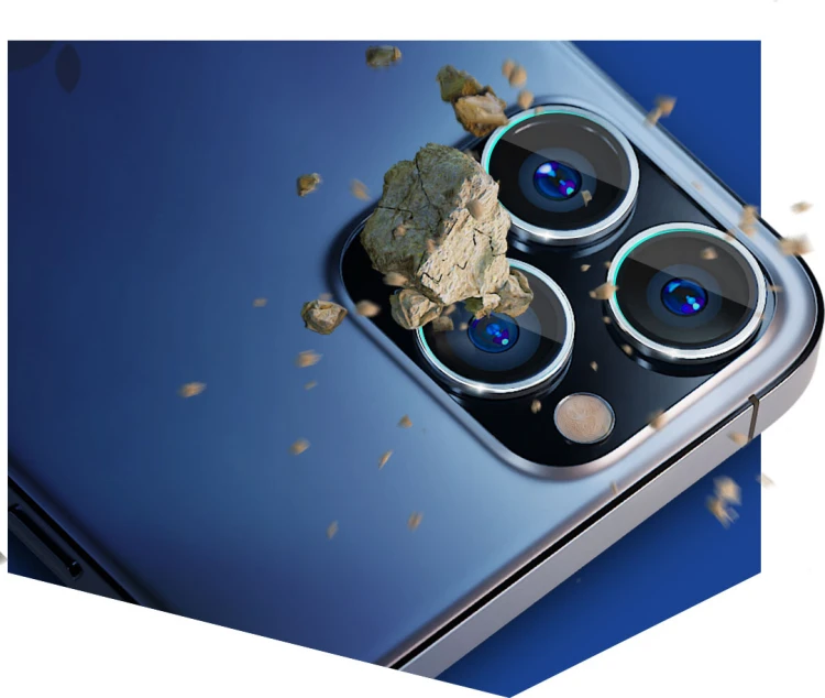 Szkło hybrydowe na obiektyw aparatu 3MK Lens Protection Pro Apple iPhone 14 Pro/14 Pro Max złoty/gol