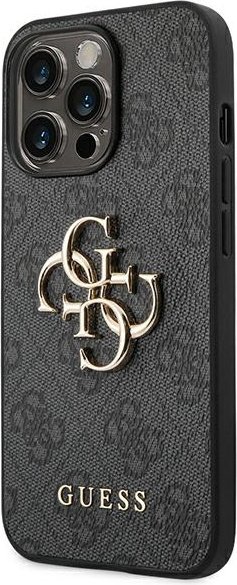 Etui Guess GUHCP14L4GMGGR Apple iPhone 14 Pro szary/grey hardcase 4G Big Metal Logo