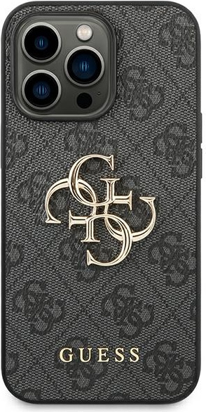 Etui Guess GUHCP14L4GMGGR Apple iPhone 14 Pro szary/grey hardcase 4G Big Metal Logo