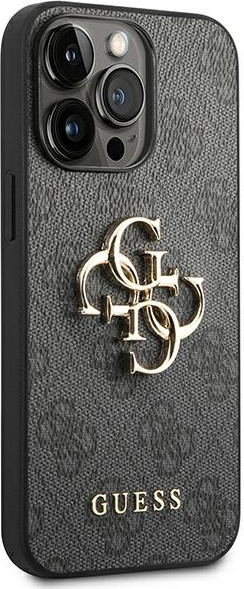Etui Guess GUHCP14L4GMGGR Apple iPhone 14 Pro szary/grey hardcase 4G Big Metal Logo