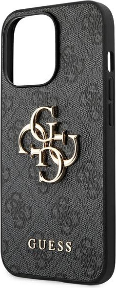 Etui Guess GUHCP14L4GMGGR Apple iPhone 14 Pro szary/grey hardcase 4G Big Metal Logo
