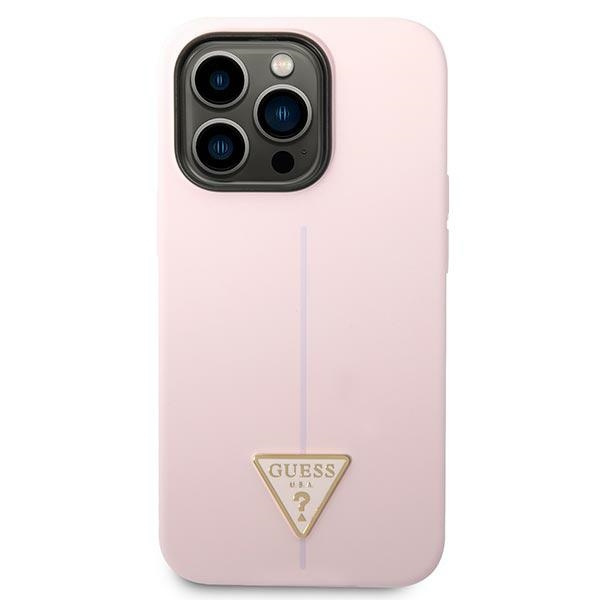 Etui Guess GUHCP14LSLTGU Apple iPhone 14 Pro fioletowy/purple hardcase Silicone Triangle