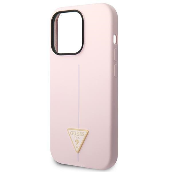 Etui Guess GUHCP14LSLTGU Apple iPhone 14 Pro fioletowy/purple hardcase Silicone Triangle