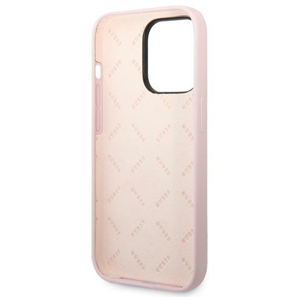 Etui Guess GUHCP14LSLTGU Apple iPhone 14 Pro fioletowy/purple hardcase Silicone Triangle