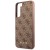 Etui Guess GUHCS23SG4GFBR Samsung Galaxy S23 brązowy/brown hard case 4G Metal Gold Logo