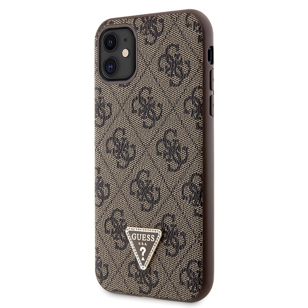 Etui Guess GUHCN61P4TDSCPW Apple iPhone 11/XR hardcase Crossbody 4G Metal Logo brązowy/brown
