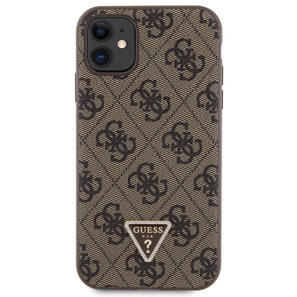 Etui Guess GUHCN61P4TDSCPW Apple iPhone 11/XR hardcase Crossbody 4G Metal Logo brązowy/brown