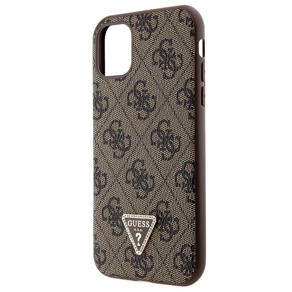 Etui Guess GUHCN61P4TDSCPW Apple iPhone 11/XR hardcase Crossbody 4G Metal Logo brązowy/brown