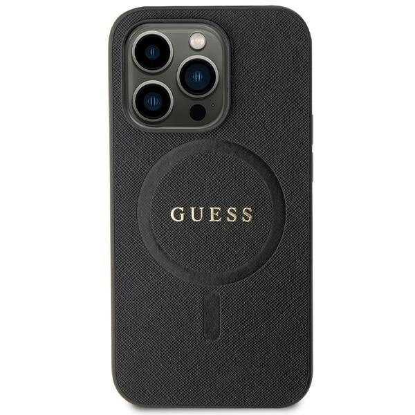 Etui Guess GUHMN61PSAHMCK Apple iPhone 11/XR hardcase Saffiano MagSafe czarny/black