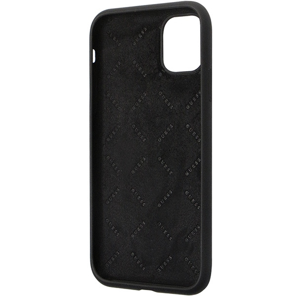 Etui Guess GUHCN614DGPK Apple iPhone 11/XR hardcase Silicone Logo Strass 4G czarny/black