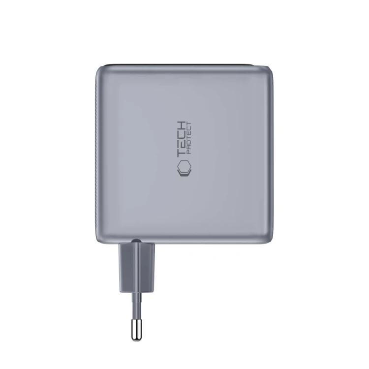 Ładowarka sieciowa Tech-Protect PowerVision NC140W-GaN USB-A, 3xUSB-C Network Charger PD 140W / QC3.