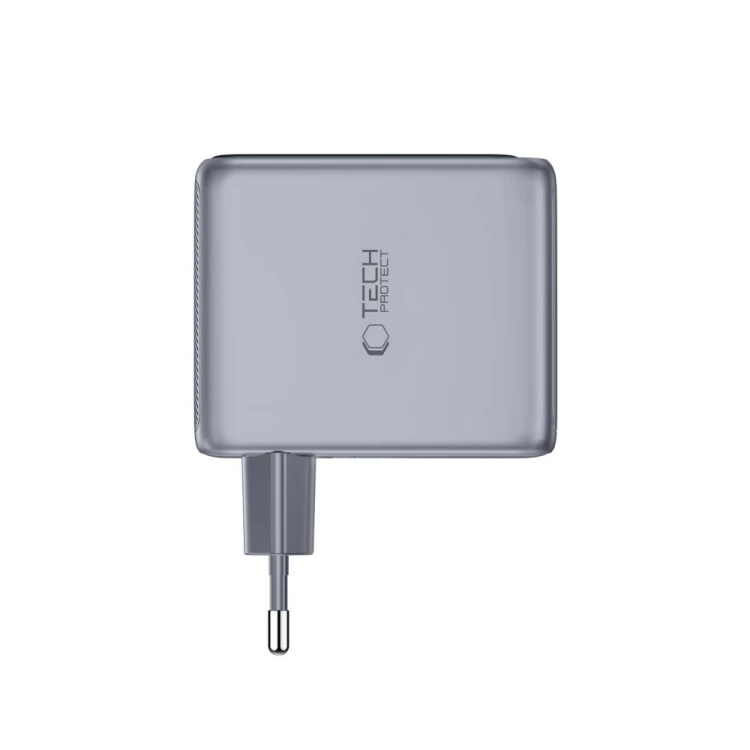 Ładowarka sieciowa Tech-Protect PowerVision NC100W-GaN USB-A, 2xUSB-C Network Charger PD 100W / QC3.