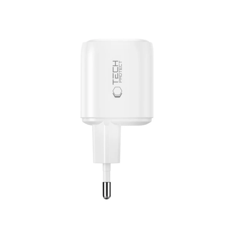 Ładowarka sieciowa Tech-Protect NCA100W-GAN-AVS 3-port Network Charger PD 3.2 100W / QC3.0 White