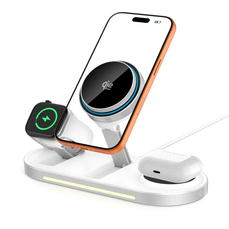 Ładowarka indukcyjna Tech-Protect A51 Arcticboost 3in1 Magnetic MagSafe Wireless Charger 25W Qi2.2 W