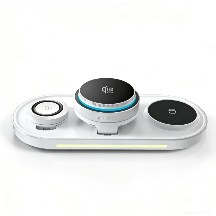 Ładowarka indukcyjna Tech-Protect A51 Arcticboost 3in1 Magnetic MagSafe Wireless Charger 25W Qi2.2 W
