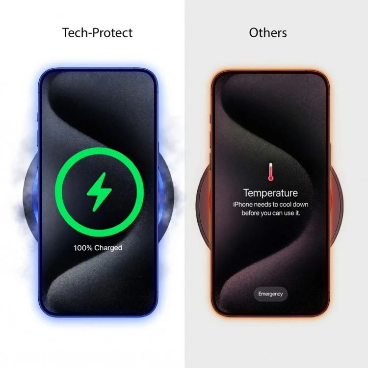 Ładowarka indukcyjna Tech-Protect A51 Arcticboost 3in1 Magnetic MagSafe Wireless Charger 25W Qi2.2 W