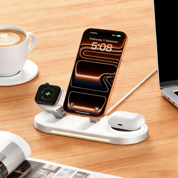 Ładowarka indukcyjna Tech-Protect A51 Arcticboost 3in1 Magnetic MagSafe Wireless Charger 25W Qi2.2 W