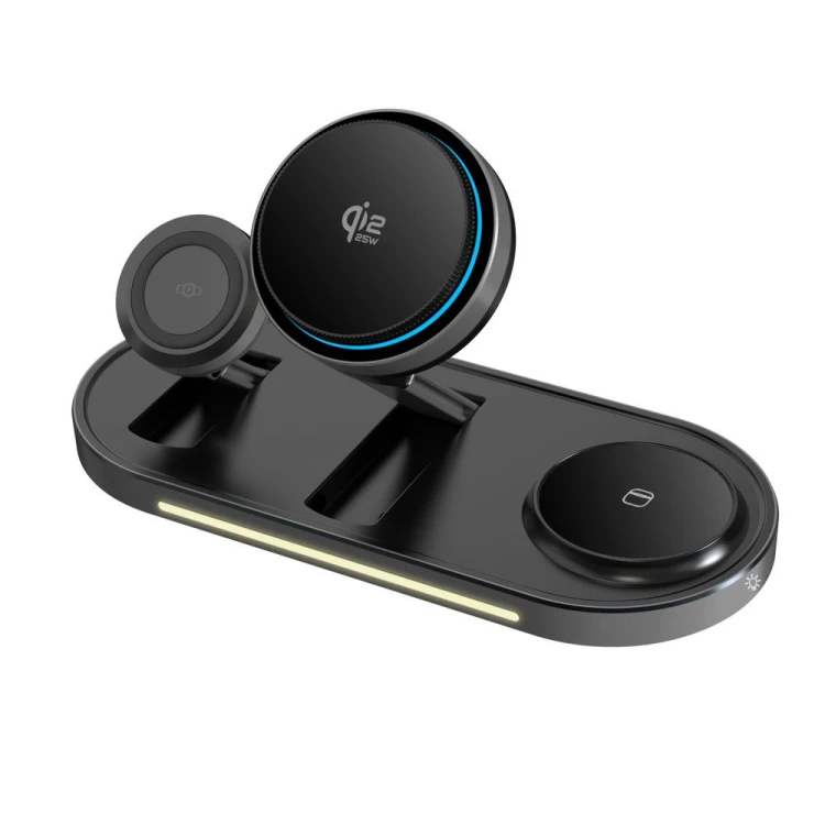Ładowarka indukcyjna Tech-Protect A51 Arcticboost 3in1 Magnetic MagSafe Wireless Charger 25w Qi2.2 B