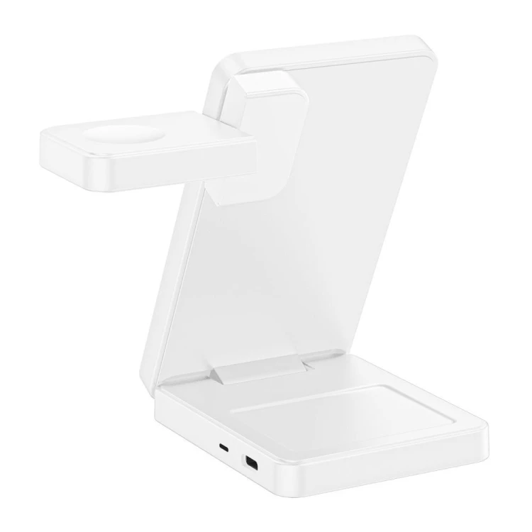 Ładowarka bezprzewodowa Tech-Protect A56 3in1 Magnetic MagSafe Wireless Charger 25W Qi2.2 White