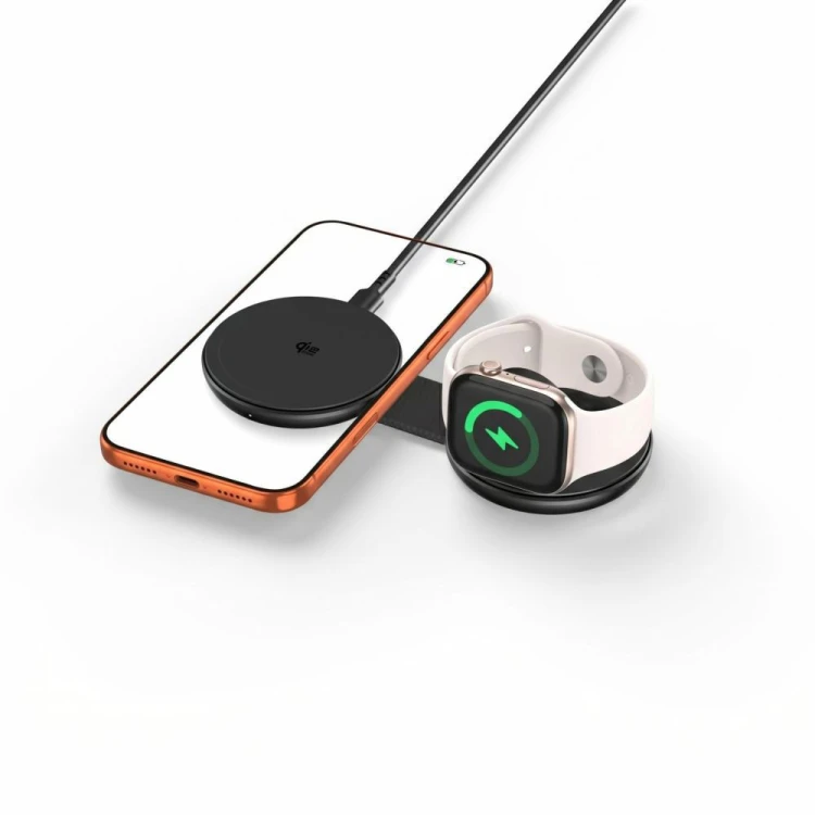 Ładowarka bezprzewodowa Tech-Protect A55 2in1 Magnetic MagSafe Wireless Charger 25W Qi2.2 Black