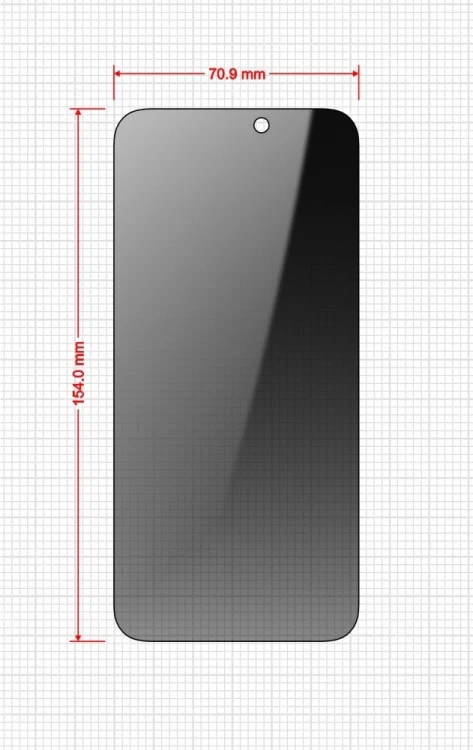 Szkło prywatyzujące GrizzGlass SecretGlass Easy do Apple iPhone 15 Pro Max [2 PACK]