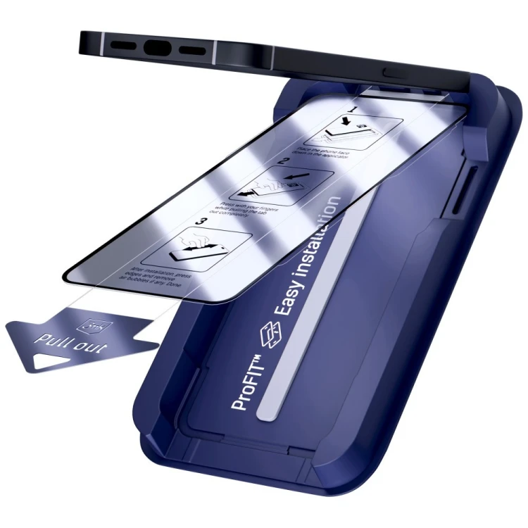 Szkło hartowane 3MK HardGlass Max z aplikatorem do Apple iPhone 15 Pro Max czarny
