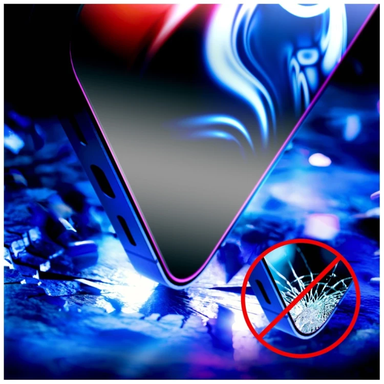 Szkło hartowane 3MK HardGlass Max z aplikatorem do Apple iPhone 15 Pro Max czarny