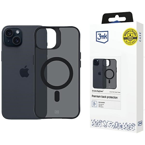 Etui 3MK MagCase Smoke Apple iPhone 15