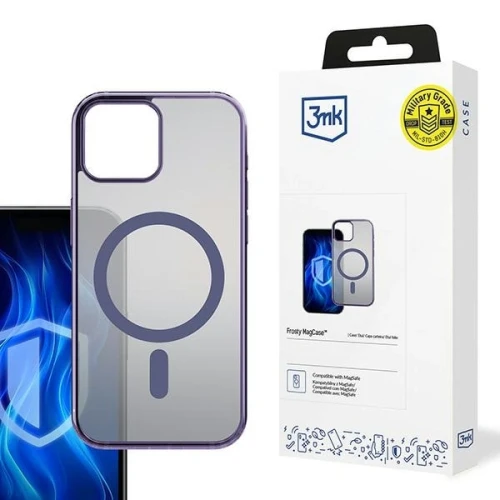 Etui 3MK Frosty MagCase Apple iPhone 15 fioletowy/purple