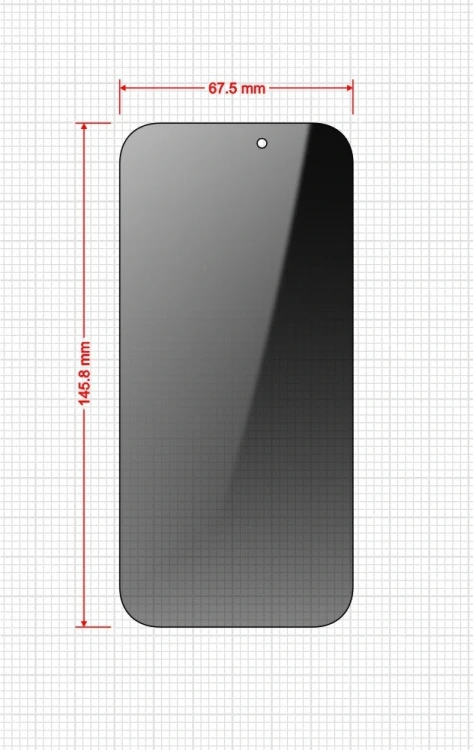 Szkło prywatyzujące GrizzGlass SecretGlass Easy do Apple iPhone 16 Pro [2 PACK]